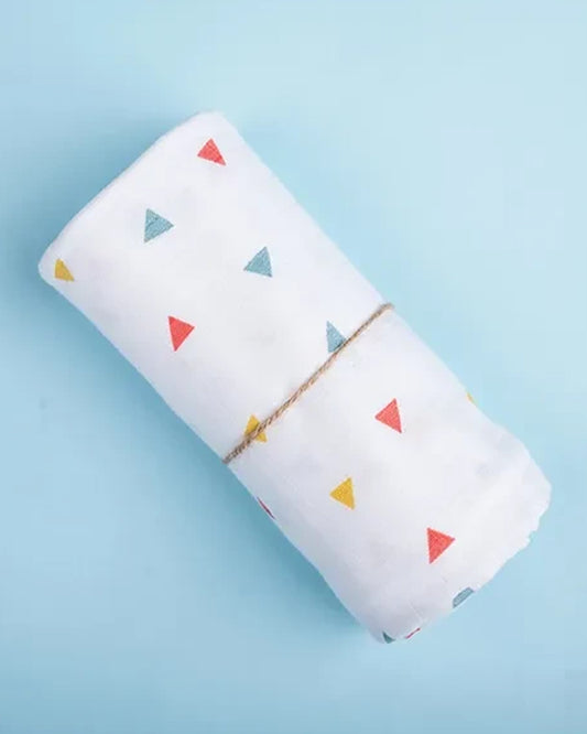 BeeLittle Mad Angles Organic Muslin Swaddle-Infant Wraps