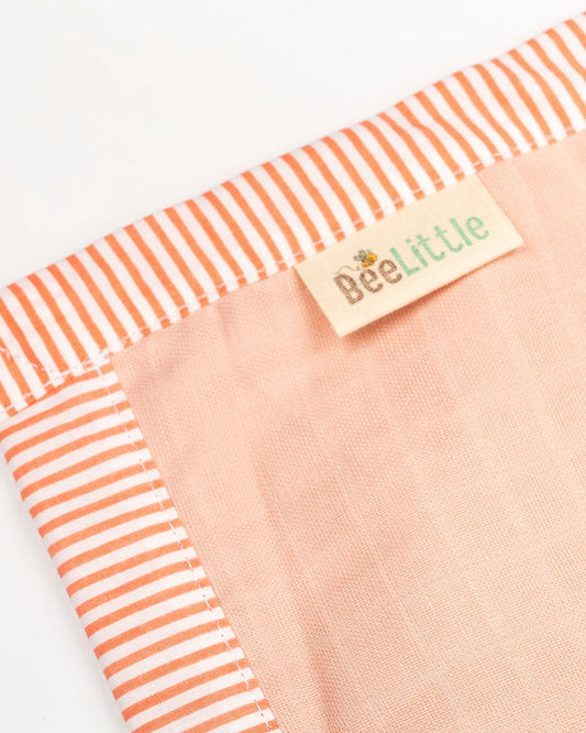 BeeLittle Peach Mania Reversible Muslin Baby Blanket-For Infants