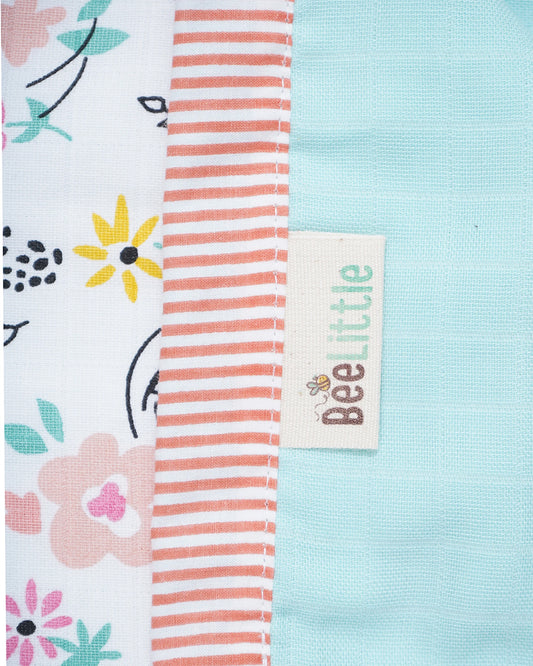 BeeLittle Cherry Blossom Reversible Muslin Baby Blanket-For Infants