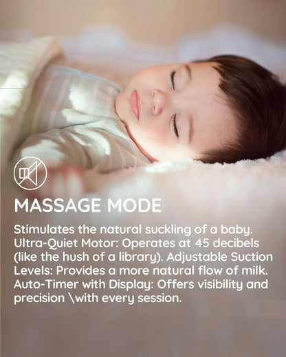 Spectra S2 Plus™ Premier Double Electric Breast Pump-With Hospital Grade Adjustable Suction (270 mmHg)-Versatile Single or Double Pumping-Simulates Natural Suckling-Advance Massage and Expression Modes-Milk Expression Pump