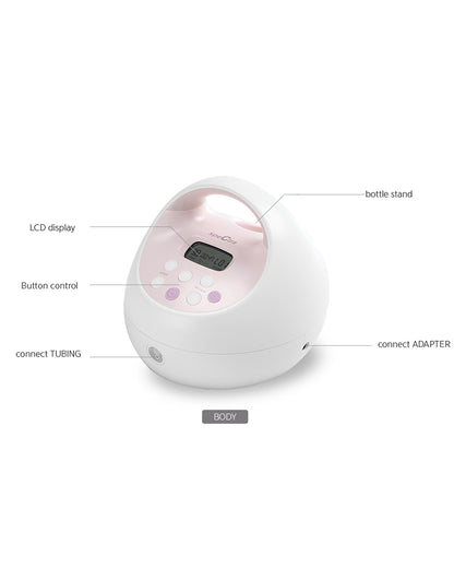 Spectra S2 Plus™ Premier Double Electric Breast Pump-With Hospital Grade Adjustable Suction (270 mmHg)-Versatile Single or Double Pumping-Simulates Natural Suckling-Advance Massage and Expression Modes-Milk Expression Pump