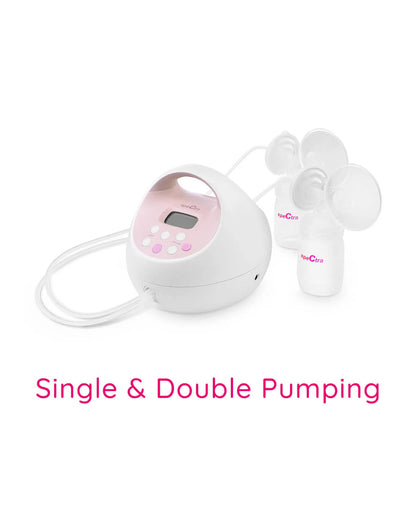 Spectra S2 Plus™ Premier Double Electric Breast Pump-With Hospital Grade Adjustable Suction (270 mmHg)-Versatile Single or Double Pumping-Simulates Natural Suckling-Advance Massage and Expression Modes-Milk Expression Pump