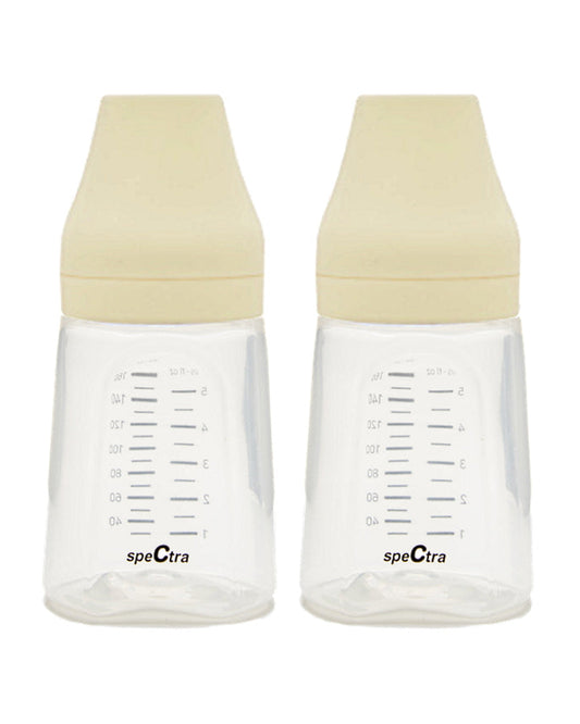 Spectra Breast Milk Storage Bottles-With Easy to Read Milk Scale-160 ml-Pack of 2