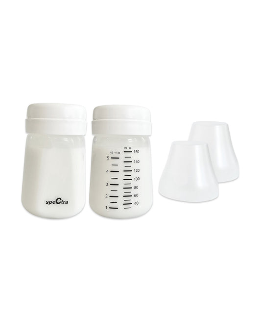 Spectra Breast Milk Storage Bottles-With Easy to Read Milk Scale-160 ml-Pack of 2