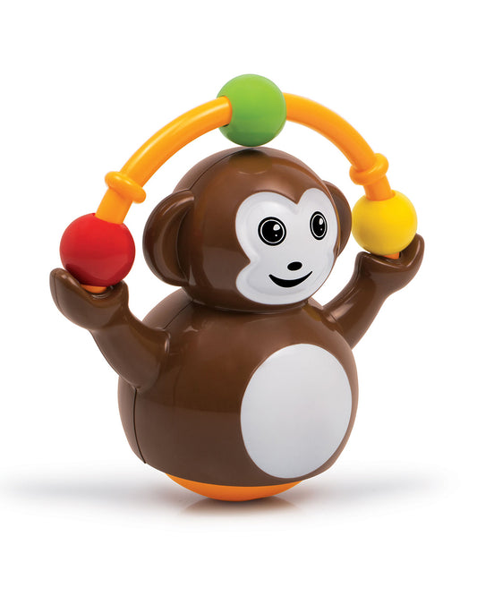 Funskool Giggles Push N Crawl Monkey Vehicle Toy-Brown-9M+