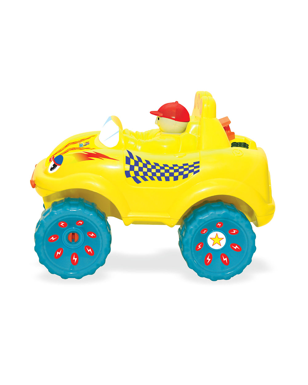 Funskool Giggles Walk N Drive Push & Pull Toy-Yellow-9M+-
