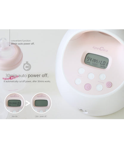 Spectra S1 Plus™ Premier Rechargeable Double Electric Breast Pump-With Hospital Grade Adjustable Suction (270 mmHg)-Versatile Single or Double Pumping-Upto 3 Hours Battery Life-Advance Massage and Expression Modes-Milk Expression Pump