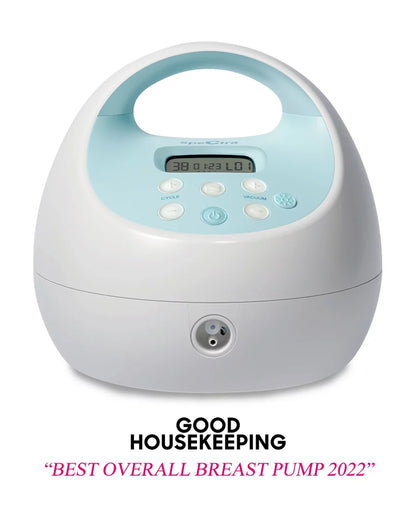 Spectra S1 Plus™ Premier Rechargeable Double Electric Breast Pump-With Hospital Grade Adjustable Suction (270 mmHg)-Versatile Single or Double Pumping-Upto 3 Hours Battery Life-Advance Massage and Expression Modes-Milk Expression Pump