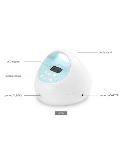 Spectra S1 Plus™ Premier Rechargeable Double Electric Breast Pump-With Hospital Grade Adjustable Suction (270 mmHg)-Versatile Single or Double Pumping-Upto 3 Hours Battery Life-Advance Massage and Expression Modes-Milk Expression Pump