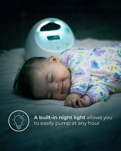 Spectra S1 Plus™ Premier Rechargeable Double Electric Breast Pump-With Hospital Grade Adjustable Suction (270 mmHg)-Versatile Single or Double Pumping-Upto 3 Hours Battery Life-Advance Massage and Expression Modes-Milk Expression Pump