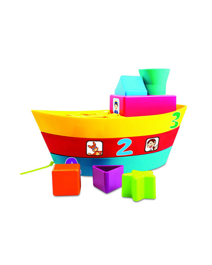 Funskool Giggles Stacking Boat Vehicle Toy-9M+