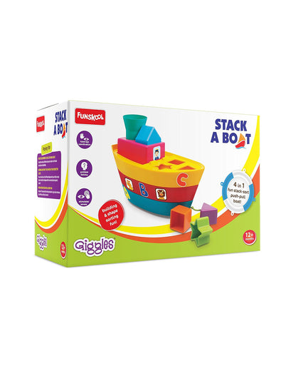 Funskool Giggles Stacking Boat Vehicle Toy-9M+