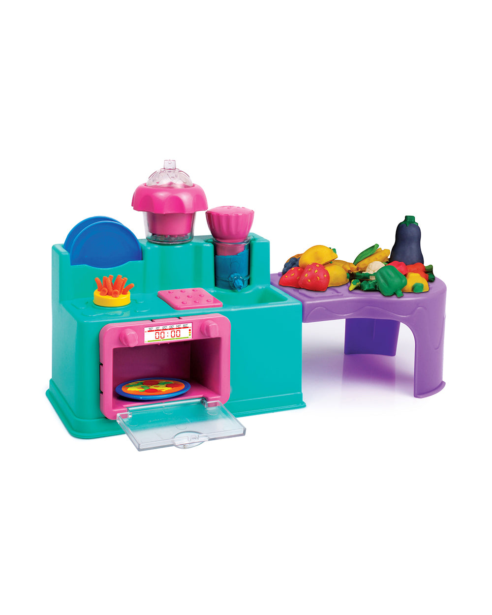 Funskool Fundough Kitchen Set-With Extruder, Kitchen Counter