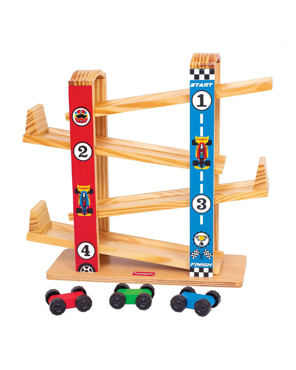 Funskool Giggles Wooden Ramp Racer Vehicle Toy-9M+-Extra 5% Off ...