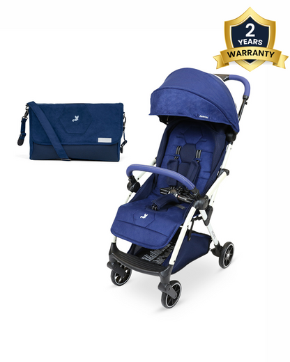 Leclerc Hexagon Ligthweight Baby Stroller & Diaper Bag-Air Cabin Friendly-Flat Reclining Seat-One Touch Fold-Includes Travel Bag-2 Years Warranty-for 6M to 5Y (Upto 22Kg)-Monte Carlo