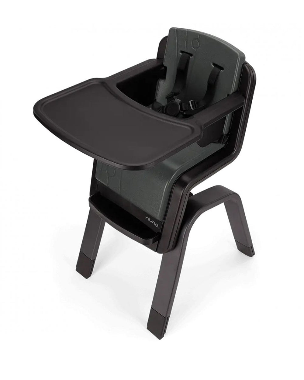 Nuna Zaaz Baby High Chair-Air Foam Cushion-Height Adjustable-Easily Removable Tray, Arm Bar Footrest-For 0M+ (Upto 100Kg)-Pewter