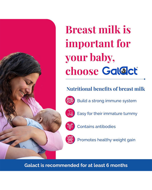 Galact-Emcure Lactation Granules-Elaichi Flavour-Boosts Milk Quantity-Improves Immunity-For Breastfeeding Mothers-Pack of 1