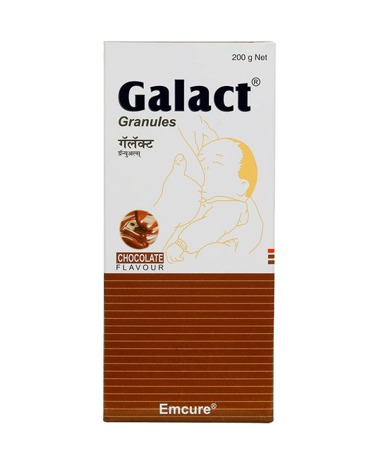 Galact-Emcure Lactation Granules-Chocolate Flavour-Boosts Milk Quantity-Improves Immunity-For Breastfeeding Mothers-Pack of 1