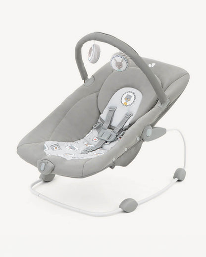 Joie Wish Lightweight Baby Bouncer-3 Positions Recline-Cocoon Shaped Seat-With Fabric Covered Toy Bar-Battery Operated-2 Years Warranty-For Infants-For 0 to 6M (Upto 9 Kg)-Portrait