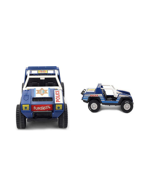 Funskool Giggles Police Jeep Vehicle Toy-Blue-9M+