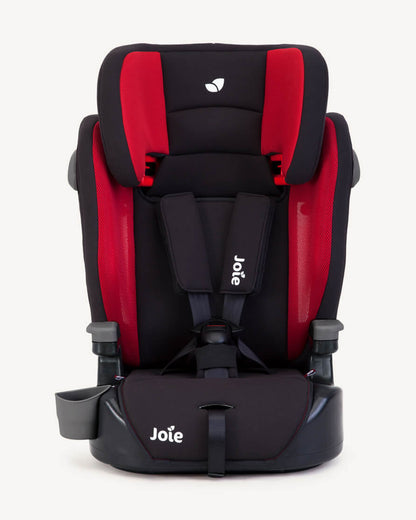 Joie Elevate Baby Car Seat-Forward Facing-10 Positions Adjustable Headrest-With Ventilated Mesh Sides & Integrated Cup Holder-2 Years Warranty-For 1 to 12Y (From 9 to 36 Kg)-Cherry