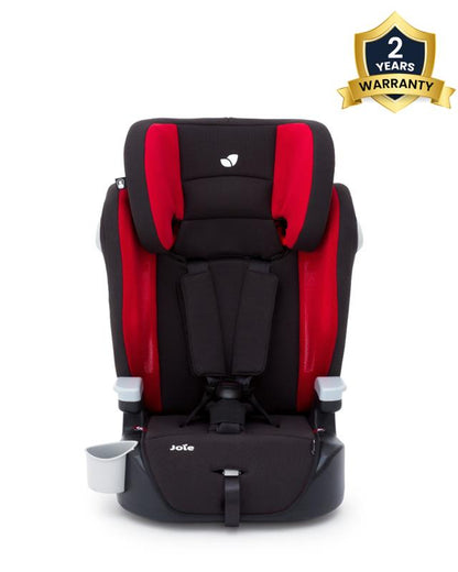 Joie Elevate Baby Car Seat-Forward Facing-10 Positions Adjustable Headrest-With Ventilated Mesh Sides & Integrated Cup Holder-2 Years Warranty-For 1 to 12Y (From 9 to 36 Kg)-Cherry