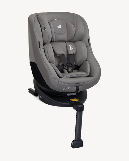 Joie Spin 360 Baby Car Seat-Convertible (Front & Rear Facing)-360 Degrees Rotation-With Integrated Load Leg-6 Positions Adjustable Headrest-2 Years Warranty-For 0 to 4Y (Upto 18 kg)-Grey Flannel