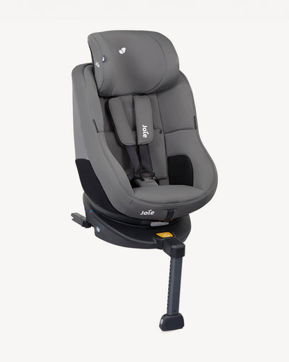 Joie Spin 360 Baby Car Seat-Convertible (Front & Rear Facing)-360 Degrees Rotation-With Integrated Load Leg-6 Positions Adjustable Headrest-2 Years Warranty-For 0 to 4Y (Upto 18 kg)-Grey Flannel