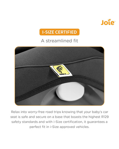 Joie i-Spin Safe Baby Car Seat-Rear Facing-Swedish Plus Test Certified (Toughest Crash Test)-90 Degrees Rotation-3 Piece Infant Insert-6 Positions Adjustable Headrest-2 Years Warranty-For 0 to 4Y (Upto 18.5Kg)-Coal