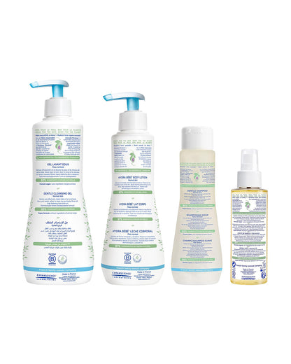 Mustela Gentle Beginning Newborn Gift Set-Pack of 4-Bathing Set For Baby Shower