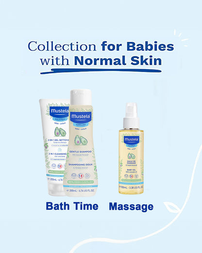 Mustela Mom's Treasure Newborn Gift Set-Pack of 3-Bathing Set For Baby Shower