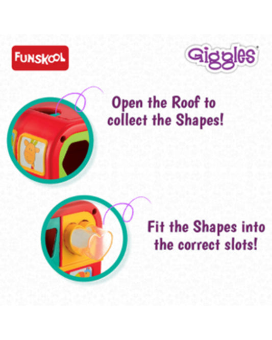 Funskool Giggles Shape Sorting Busdom-Shape Sorter & Stacker-Learning & Educational Toys-12M+