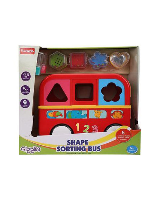 Funskool Giggles Shape Sorting Busdom-Shape Sorter & Stacker-Learning & Educational Toys-12M+