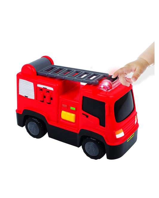 Funskool Giggles Fire Engine Vehicle Toy-Red-9M+