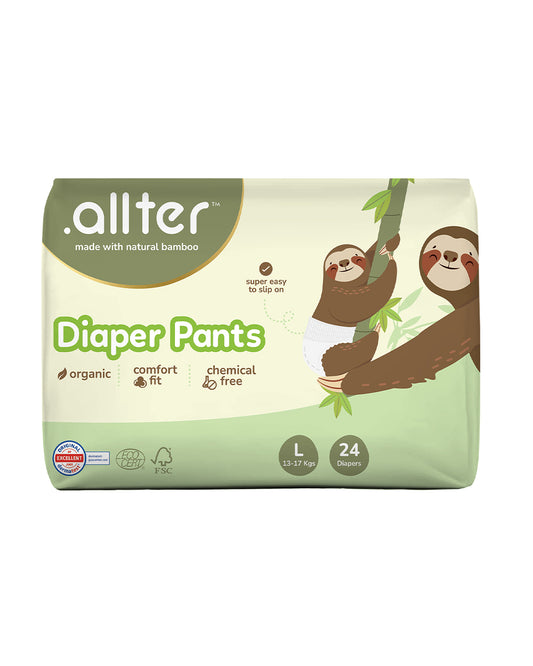 Allter Baby Feet Diaper Pants-Large (13-17Kg)-With Wetness Indicator