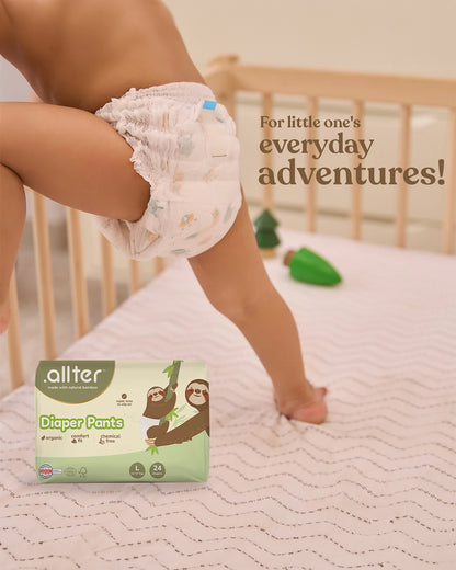 Allter Baby Feet Diaper Pants-Large (13-17Kg)-With Wetness Indicator