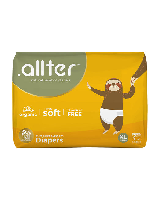 Allter Baby Explorer Taped Diapers-Extra Large (13-18Kg)-With Wetness Indicator