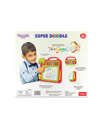 Funskool Giggles Super Doodle Erasable Slate-Art & Craft Kit-18M+