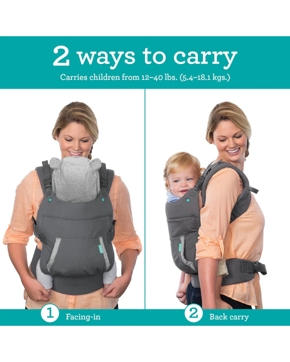 Infantino baby carrier with hood best sale