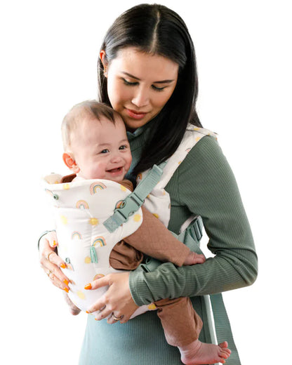 Infantino Flip 4-in-1 Convertible Baby Carrier-With 4 Carrying Positions-Head Support For Extra Comfort-Adjustable Waist Belt-Includes Wonder Cover Bib-6 Months Warranty-For 0 to 3Y ( 3.5 to 14 Kg)-Rainbow