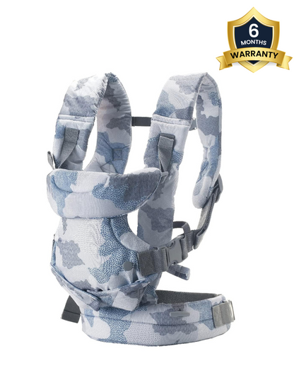 Infantino Flip 4-in-1 Convertible Baby Carrier-With 4 Carrying Positions-Head Support For Extra Comfort-Adjustable Waist Belt-Includes Wonder Cover Bib-6 Months Warranty-For 0 to 3Y ( 3.5 to 14 Kg)-Camo