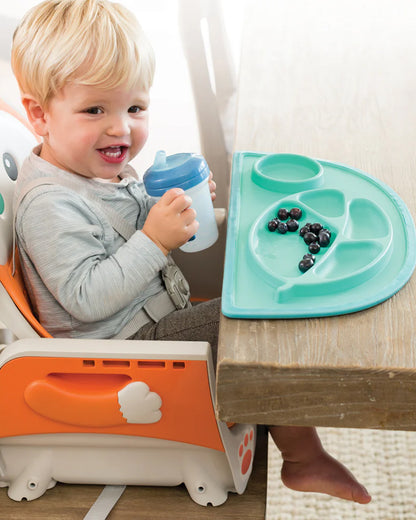 Infantino Grow-With-Me-4-in-1-Convertible Baby High Chair-With Easy To Clean Meal Mat-Removable Child Tray-Reclines For Infant Feeding-For 6 to 36M-Fox