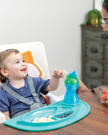 Infantino Grow-With-Me-4-in-1-Convertible Baby High Chair-With Easy To Clean Meal Mat-Removable Child Tray-Reclines For Infant Feeding-For 6 to 36M-Fox