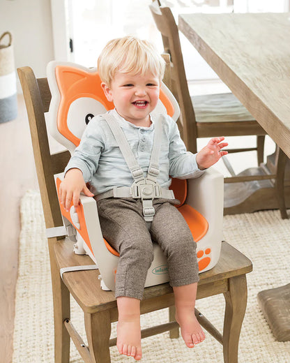 Infantino Grow-With-Me-4-in-1-Convertible Baby High Chair-With Easy To Clean Meal Mat-Removable Child Tray-Reclines For Infant Feeding-For 6 to 36M-Fox