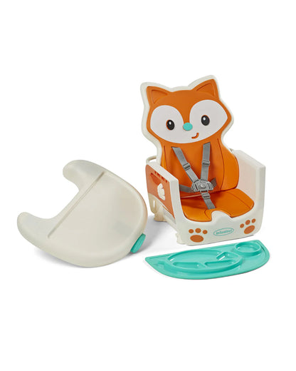 Infantino Grow-With-Me-4-in-1-Convertible Baby High Chair-With Easy To Clean Meal Mat-Removable Child Tray-Reclines For Infant Feeding-For 6 to 36M-Fox