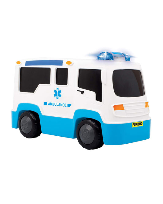 Funskool Giggles Rescue Ambulance Vehicle Toy-White-9M+