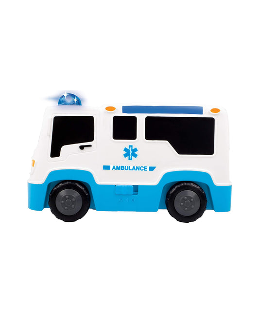 Funskool Giggles Rescue Ambulance Vehicle Toy-White-9M+