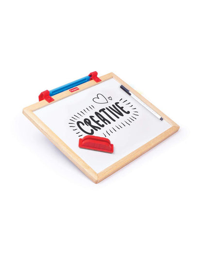 Funskool Giggles Learn N Write Deluxe 3 In 1 Magnetic Easel Board-Chalkboard & Whiteboard-Art & Craft Kit-18M+