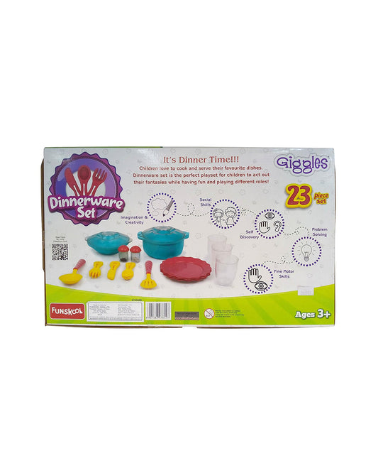 Funskool Giggles Dinnerware Party Set-Pretend & Play Toy-24M+