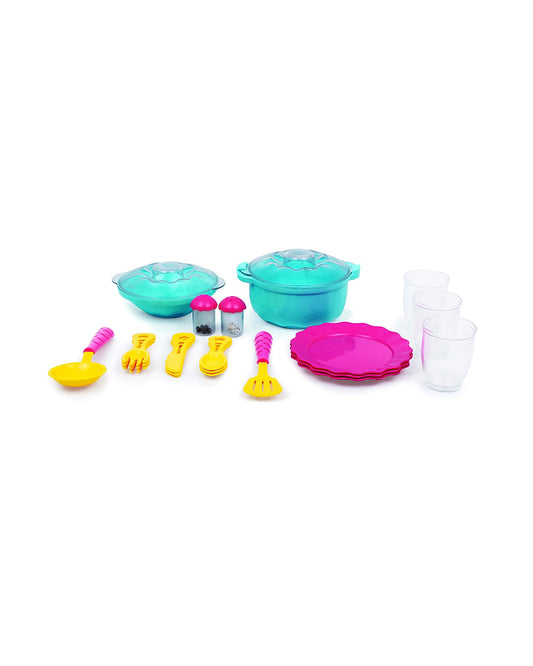 Funskool Giggles Dinnerware Party Set-Pretend & Play Toy-24M+